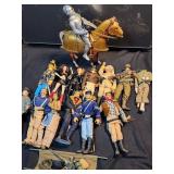 Vintage Marx & GI Joe action figures & horse