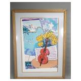 Eva Hannah signed print, "Sonata In Red"