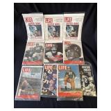 Lot of 10 vintage Life magazines
