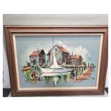 Vintage signed oil on canvas