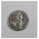 1744 Elizabeth 10 kopecks silver Moscow coin