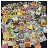 Group of holographic Pokï¿½mon cards