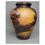 Vintage Royal Haegar pottery earth warp vase