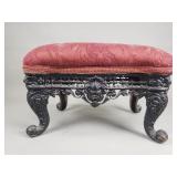 Vintage Victorian-style cast iron foot stool