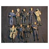 9 vintage 12"GI Joe police & LAPD action figures