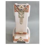 Vintage Art Deco-style ceramic vase