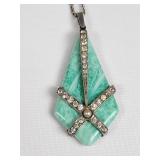 Vintage sterling silver, glass, and crystal