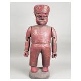 Vintage hand-carved wood carved figurine with