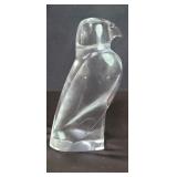 Baccarat crystal falcon figure