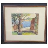 Vintage Louis Symons watercolor