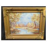 Vintage Charles W. Dahlgren oil on board