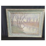 Vintage oil on artist board