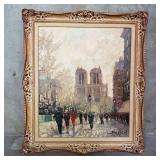 Signed Marcel Brisson oil on canvas