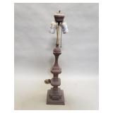 Vintage cast brass table lamp