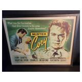 1957 Tony Curtis "Mister Cory" movie poster