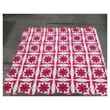 Vintage floral patchwork quilt