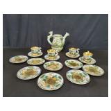 Capodimonte (Italy) cups, saucers and teapot