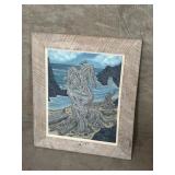 Signed "GESLOSï¿½ acrylic on board