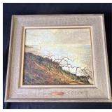 Framed Barbara Ann Berner signed oil painting