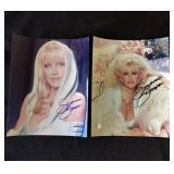 Pair of Suzanne Somers signed photos