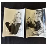 Pair of Farrah Fawcett signed photos