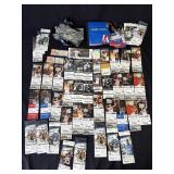 Lot of sports ticket stubs