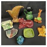 Group of vintage ceramic decorative items