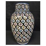 Vintage hand-painted Moroccan ceramic vase