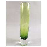 Jaguar 2010 etched glass vase