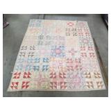Vintage hand-made patchwork quilt