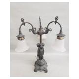 Vintage metal and glass "Three Grace