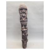 Vintage African hand-carved wood wall decoration