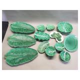 Group of Bordallo Pinheiro (Portugal) majolica