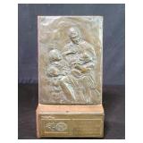 Signed G. Goodacre 1987 vintage bronze relief