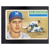 1956 Topps Eddie Matthews card