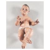 Vintage carved wood baby Jesus figure