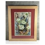 Signed P. Benson watercolor on paper, dated 1973