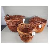 Set of contemporary Chinese nesting baskets