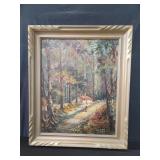Vintage Joseph Sloman oil painting on