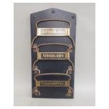 Antique Dutch magazine wall rack