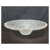 Vintage Bohemian cut crystal center bowl