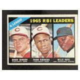 1966 Topps Willie Mays, Frank Robinson, Deron