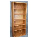 Mid-century Danish teak veneer bookshelf