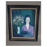 Signed Jane Upp oil on canvas