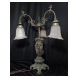 Vintage metal and glass "Three Graces" figural