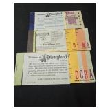 Lot of 3 Disney ticket booklets incomplete , 1