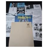 Lot of 6 Disney paperwork and magazines