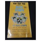 Vintage 1964 yeah yeah yeah original Beatle stamps