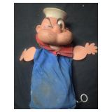 Vintage 1967 Popeye Puppet Pull String Talker By