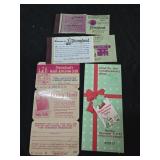 Lot of 4 Disney tickets , cards, booklets